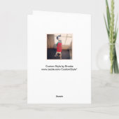 サンタジャックラッセルテリアのクリスマスカード シーズンカード (裏面)