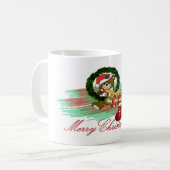 サンタジョイソッククリスマスマグ コーヒーマグカップ (正面左)