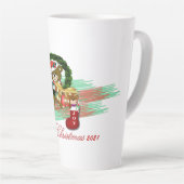 サンタジョイソッククリスマスラテマグカップ カフェラテマグ (右アングル)