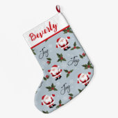 サンタジョイラージクリスマスストッキング ラージクリスマスストッキング (裏面 (吊り時))