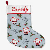 サンタジョイラージクリスマスストッキング ラージクリスマスストッキング (正面)
