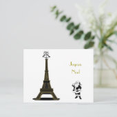 サンタジョユーノールパリクリスマフランスのス シーズンポストカード (スタンド正面)