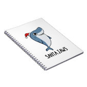 サンタジョーズおもしろいシャーククリスマスプン ノートブック (右側)