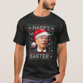 サンタジョーバイデン氏ハッピーイースターブリークリスマススウェート Tシャツ (正面)