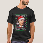 サンタジョーバイデン氏ハッピーイースターブリークリスマススウェート Tシャツ (正面)