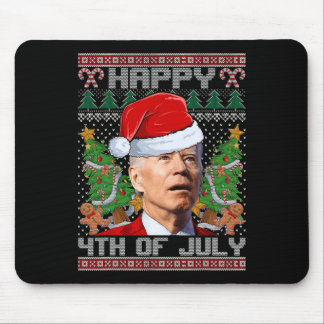 サンタジョー・バイデン ハッピー4th オブ・ジュライ クリスマスのせいで服がダサい マウスパッド