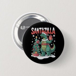 サンタジラ日本モンスター怪獣クリスマス恐竜 缶バッジ
