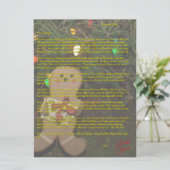 サンタジンジャーブレッドマンクリスマスツリーからの手紙 シーズンカード (スタンド正面)