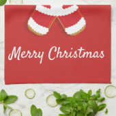 サンタジンジャーブレッドマン |キッチンタオル キッチンタオル (折り畳み)