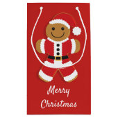 サンタジンジャーブレッドマン |スモール抱き枕 スモールペーパーバッグ (裏面)