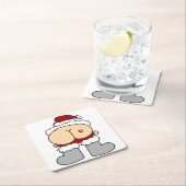 サンタスお尻 スクエアペーパーコースター (インサイチュ)