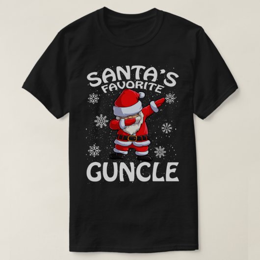 サンタスお気に入りのグンクルクリスマス Tシャツ (デザイン正面)