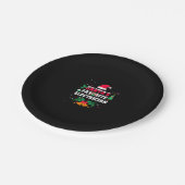 サンタスお気に入りの電気技師クリスマスクリスマスギフト ペーパープレート (アングル)