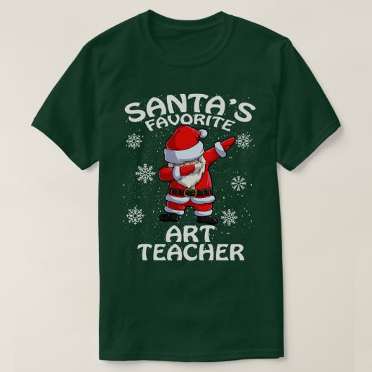 サンタスアーお気に入りのト先生クリスマス Tシャツ (デザイン正面)
