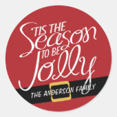 サンタスイートバックルウィスザシーズン ラウンドシール (正面)