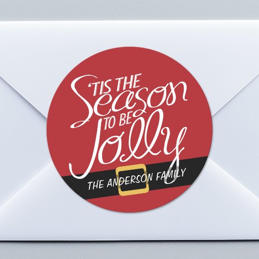 サンタスイートバックルウィスザシーズン ラウンドシール