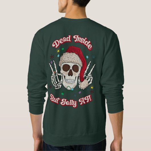 サンタスカルのすてき平和のサイン スウェットシャツ (裏面)