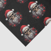 サンタスカルギフトティッシュ（黒） 薄葉紙 (詳細)