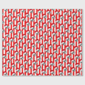 サンタスカルストライプラッピング紙 ラッピングペーパー (フラット)