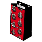 サンタスカル抱き枕（黒） スモールペーパーバッグ (裏面アングル)