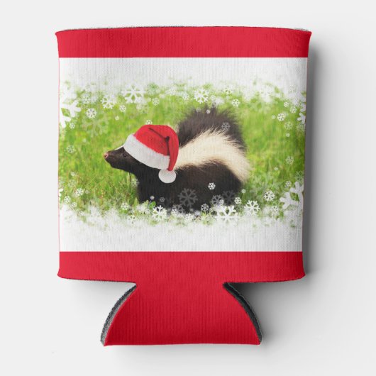 サンタスカンクフェスティバルクリスマスホリデー 缶クーラー (正面)