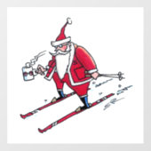 サンタスキーの白い窓が引っかかる ウィンドウサイン (シート)