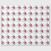 サンタスキー光沢ラッピング紙 ラッピングペーパー (フラット)