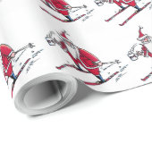 サンタスキー光沢ラッピング紙 ラッピングペーパー (ロールコーナー)