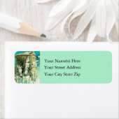 サンタスクリスマスキャリッジ乗り込みエンジェルヴィンテージ ラベル (インサイチュ)