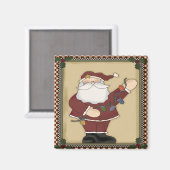 サンタスクリスマス電球マグネット マグネット (正面/裏面)