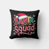 サンタスクワッドクリスマスズスクワッドファミリーマッチングサンタクルー クッション (正面)