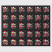 サンタスクワッドクリスマスズスクワッドファミリーマッチングサンタクルー ラッピングペーパー (フラット)