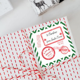 サンタスクーからのクリスマスノースポールメール配信 スクエアシール