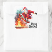 サンタスケートボードオーバーフェスティバル火災 スクエアシール (バッグ)