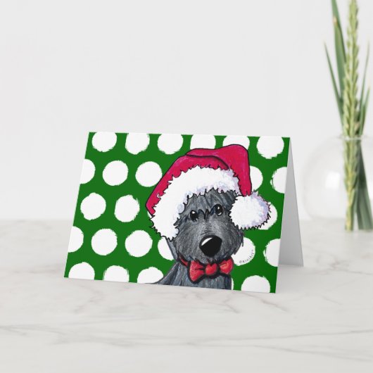 サンタスコッティドッグクリスマスカード シーズンカード (正面)