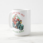 サンタスジョイライドオートバイクリスマス コーヒーマグカップ (正面左)