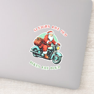 サンタスジョイライドオートバイクリスマス シール