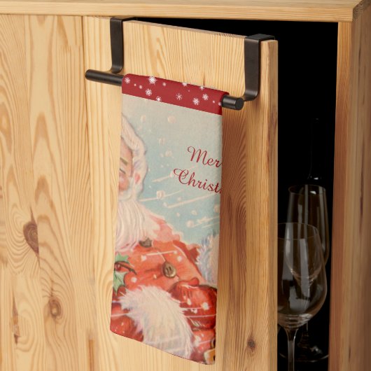 サンタススレイライド キッチンタオル (三つ折り)