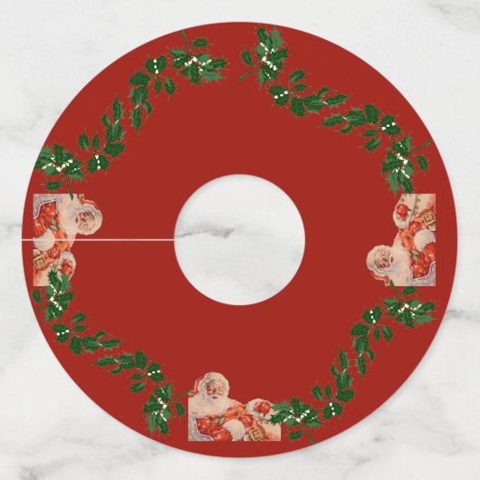 サンタススレイライド ワイングラスタグ (正面)