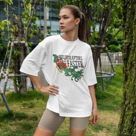 サンタススレービヴェロキラプトル Tシャツ