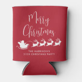 サンタススレーレッドクリスマスパーティー 缶クーラー (正面)