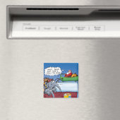 サンタスゾウおもしろいズホリデーマンガ マグネット (インサイチュ (食洗機))