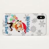 サンタスタッフメンバー踊りキツネクリスマスカスタム Case-Mate iPhoneケース (裏面(横))