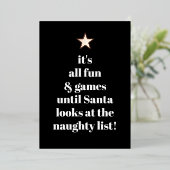 サンタスターモダンツリーフォントユおもしろいーモア引用文 箔シーズンカード (立ち正面)