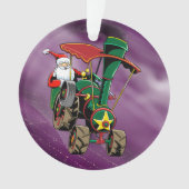 サンタスチームトラクター オーナメント (正面)