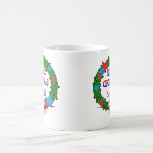 サンタステア – メリークリスマスY'all コーヒーマグカップ (中央)