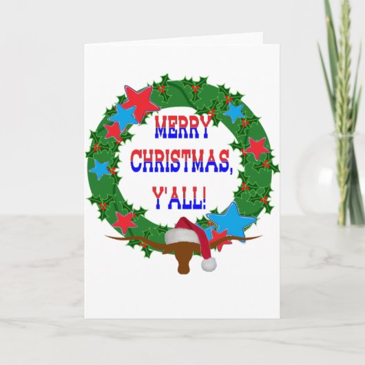 サンタステア – メリークリスマスY'all シーズンカード (正面)