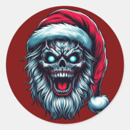 サンタスティッカー ラウンドシール