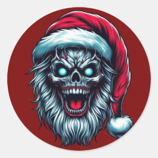 サンタスティッカー ラウンドシール