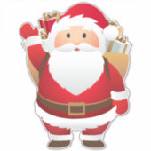 サンタステッカー シール (正面)